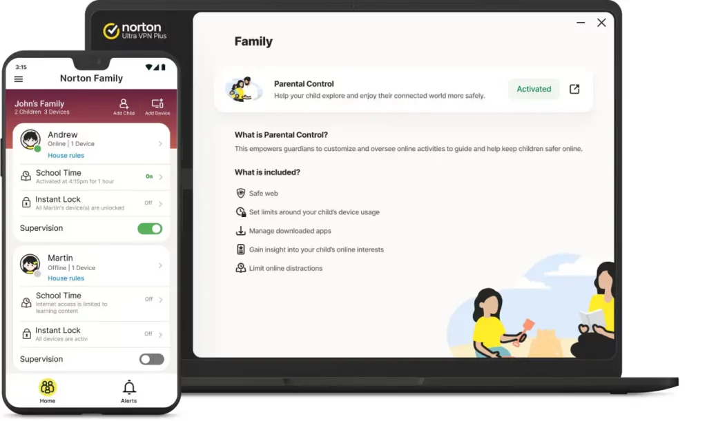 Norton Ultra VPN - Parental Control