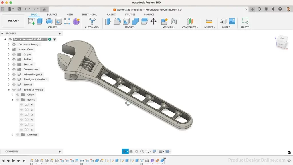 Automated Modeling in Autodesk Fusion 360