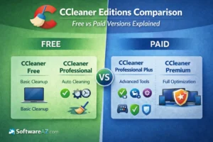 CCleaner Free vs Pro, Pro Plus, and Premium