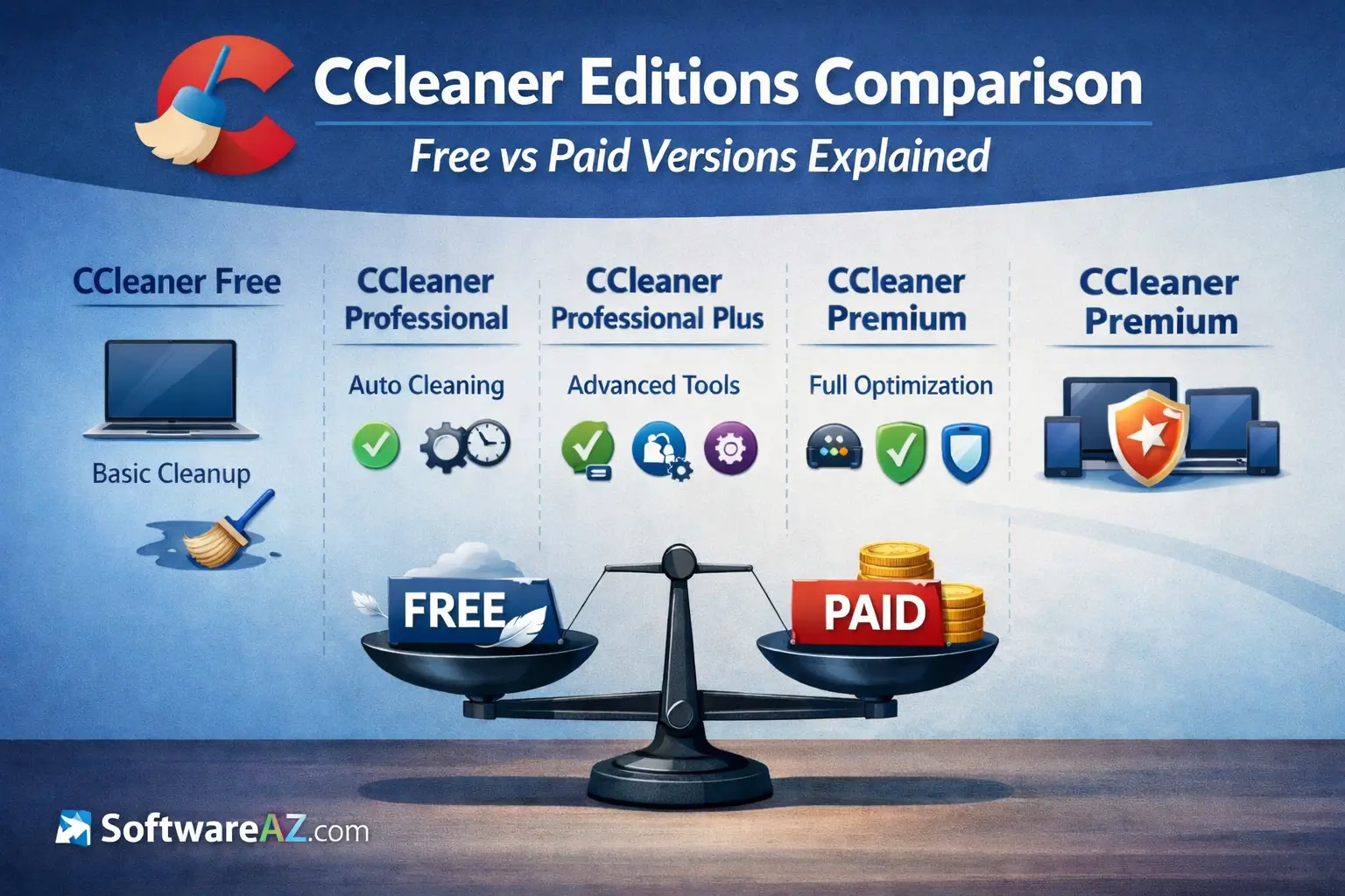 CCleaner Editions Comparison